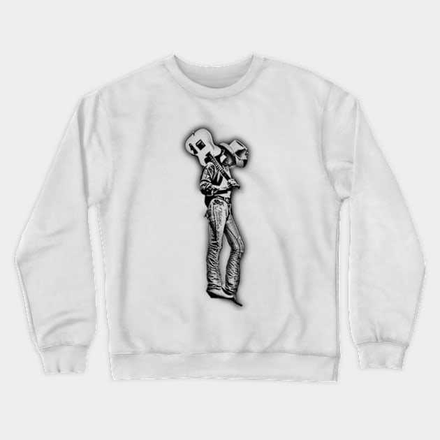 Dwight Yoakam Cold Guitar Crewneck Sweatshirt by halodoc